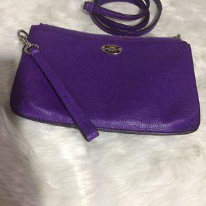 Coach Bright Purple Cross body with hand strap